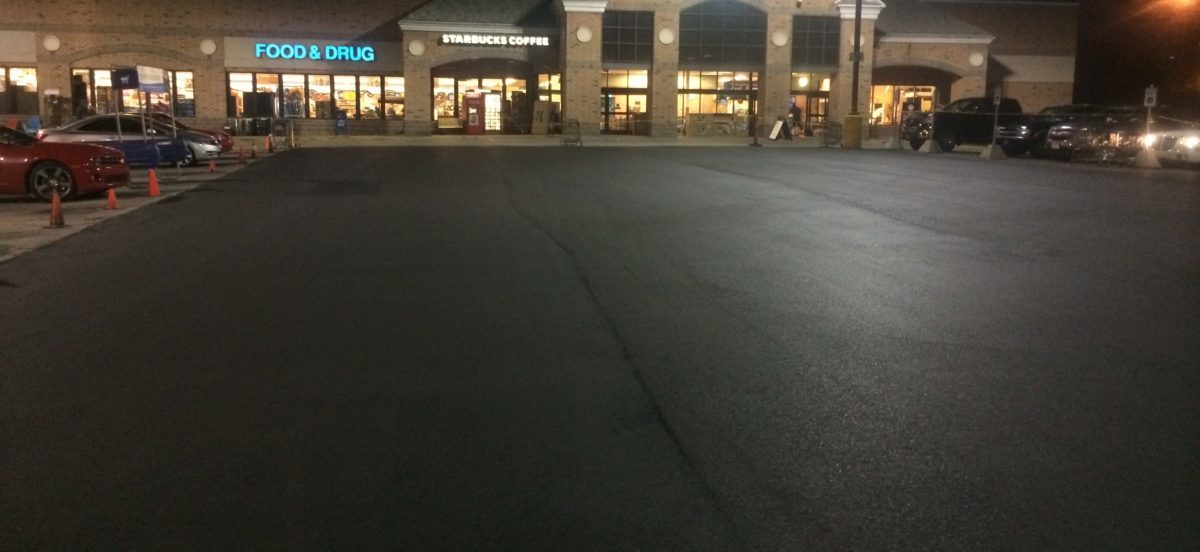 Parking lot paving