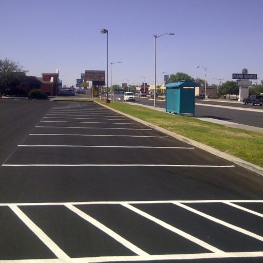 Parking lot paving