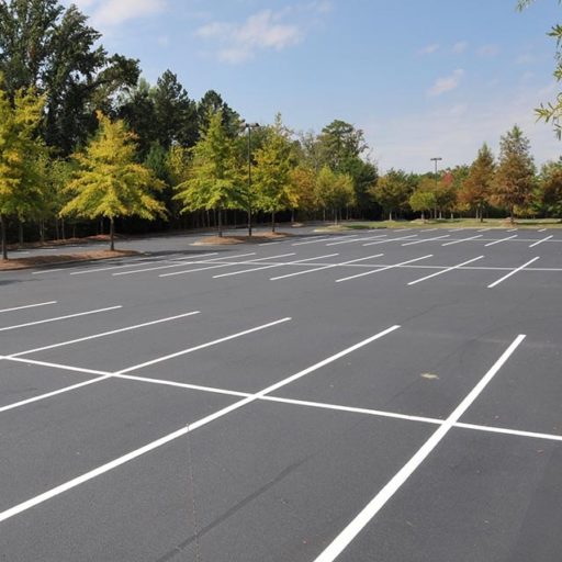 Parking lot paving