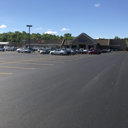 Parking lot paving