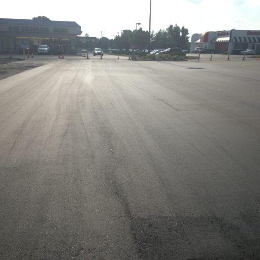 Parking lot paving